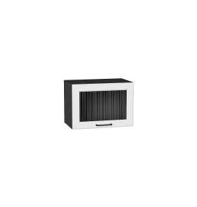 Шкаф верхний горизонтальный остекленный Барселона, цвет: Белый