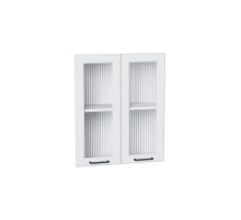 Комплект фасадов Барселона со стеклом для каркаса Ф-45 В600, цвет: Белый