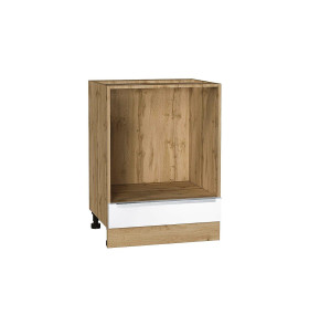 Шкаф нижний под духовку Фьюжн, цвет: Silky White