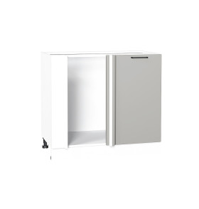 Шкаф нижний угловой Флэт, цвет: Light Grey In 2S