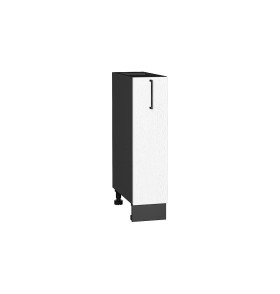 Шкаф нижний бутылочница Сканди, цвет: White Silkwood