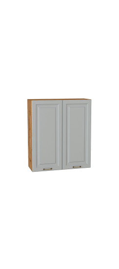 Шкаф верхний с 2-мя дверцами Ницца, цвет: Графит | Пленка ПВХ., Графит