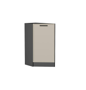 Шкаф нижний торцевой Фрейм, цвет: Cream Silk