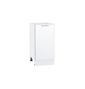 Шкаф нижний с 1-ой дверцей Валерия-М, цвет: Белый металлик