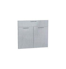 Комплект фасадов Валерия-М для каркаса Ф-51М Н801М, цвет: Серый металлик дождь светлый