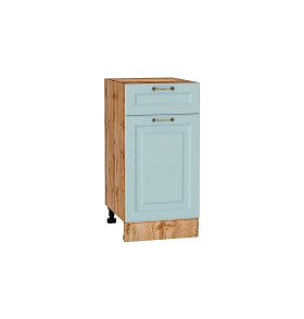 Шкаф нижний с 1-ой дверцей и ящиком Ницца, цвет: Голубой