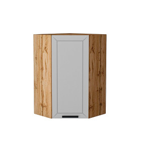 Шкаф верхний угловой Глетчер, цвет: Гейнсборо Силк