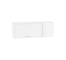 Шкаф верхний прямой угловой горизонтальный Квадро, цвет: Белый