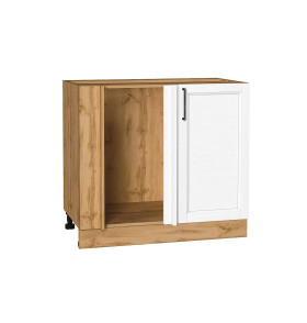 Шкаф нижний угловой Сканди, цвет: White Silkwood