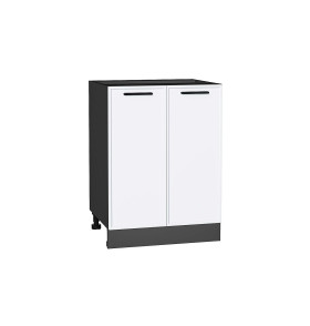 Шкаф нижний с 2-мя дверцами Фрейм, цвет: White Silk