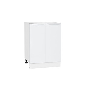 Шкаф нижний с 2-мя дверцами Фьюжн, цвет: Silky White