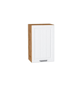 Шкаф верхний с 1-ой дверцей Прага, цвет: Белое дерево