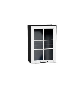 Шкаф верхний с 1-ой остекленной дверцей Дублин, цвет: Special White