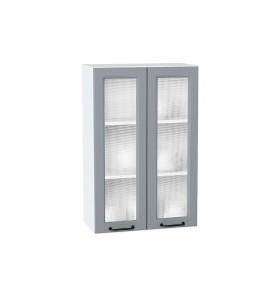 Шкаф верхний с 2-мя остекленными дверцами Ницца, цвет: Magnum