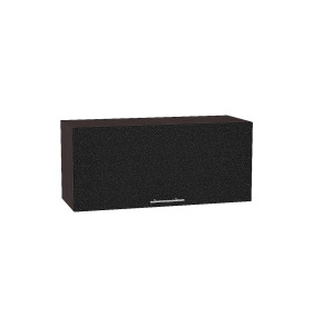 Шкаф верхний горизонтальный глубокий Валерия-М, цвет: Черный металлик