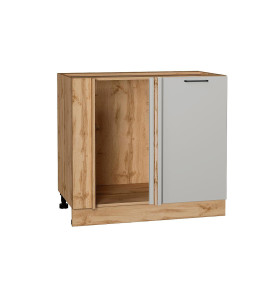 Шкаф нижний угловой Флэт, цвет: Light Grey In 2S