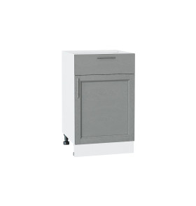 Шкаф нижний с 1-ой дверцей и ящиком Сканди, цвет: Grey Softwood