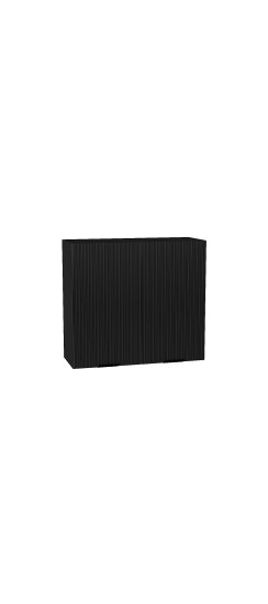 Шкаф верхний с 2-мя дверцами Евро Лайн, цвет: Антрацит | Пленка ПВХ., Антрацит