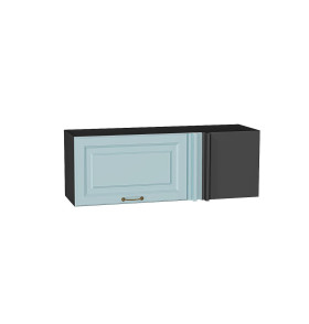 Шкаф верхний прямой угловой горизонтальный Ницца, цвет: Голубой