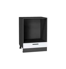 Шкаф нижний под духовку Фрейм, цвет: White Silk