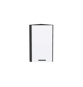 Шкаф верхний торцевой Фрейм, цвет: White Silk