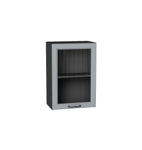 Шкаф верхний с 1-ой остекленной дверцей Ницца, цвет: Magnum