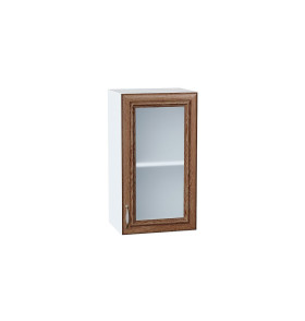 Шкаф верхний с 1-ой остекленной дверцей Шале, цвет: Brown Dreamline