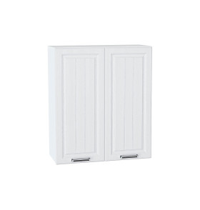 Шкаф верхний с 2-мя дверцами Прага, цвет: Белое дерево