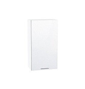 Шкаф верхний с 1-ой дверцей Валерия-М, цвет: Белый металлик