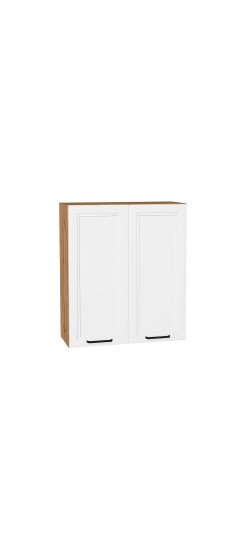 Шкаф верхний с 2-мя дверцами Нео, цвет: White Silk | ПЭТ, White Silk