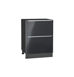 Шкаф нижний с 2-мя ящиками Фьюжн, цвет: Anthracite