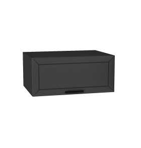 Шкаф верхний горизонтальный глубокий Глетчер, цвет: Маренго Силк