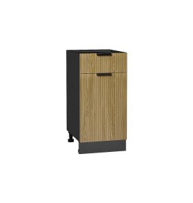 Шкаф нижний с 1-ой дверцей и ящиком Евро Лайн, цвет: Дуб песочный