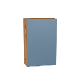 Шкаф верхний с 1-ой дверцей Фьюжн, цвет: Silky Blue