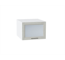 Шкаф верхний горизонтальный остекленный глубокий Сканди, цвет: Cappuccino Softwood