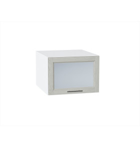 Шкаф верхний горизонтальный остекленный глубокий Сканди, цвет: Cappuccino Softwood