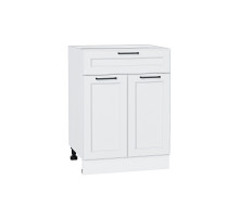 Шкаф нижний с 2-мя дверцами и ящиком Барселона, цвет: Белый