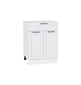 Шкаф нижний с 2-мя дверцами и ящиком Барселона, цвет: Белый