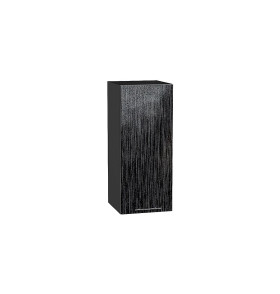 Шкаф верхний с 1-ой дверцей Валерия-М, цвет: Черный металлик дождь