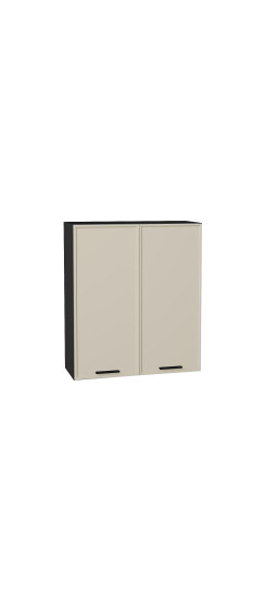 Шкаф верхний с 2-мя дверцами Фрейм, цвет: Cream Silk | ПЭТ, Cream Silk