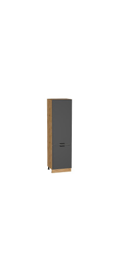 Шкаф пенал с 2-мя дверцами Фрейм, цвет: Stormy Silk | ПЭТ, Stormy Silk