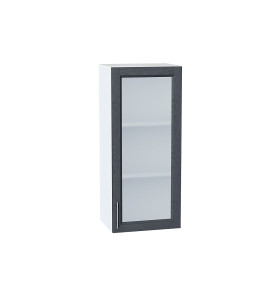 Шкаф верхний с 1-ой остекленной дверцей Сканди, цвет: Graphite Softwood