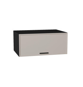 Шкаф верхний горизонтальный глубокий Фрейм, цвет: Clay Silk