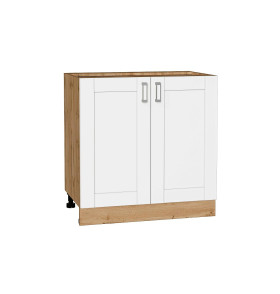 Шкаф нижний с 2-мя дверцами Лофт, цвет: White Silk