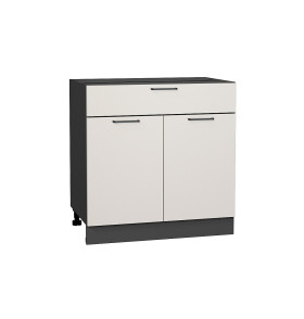 Шкаф нижний с 2-мя дверцами и ящиком Флэт, цвет: Cashmere In 2S