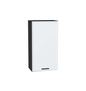 Шкаф верхний с 1-ой дверцей Фрейм, цвет: White Silk