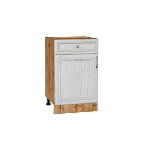 Шкаф нижний с 1-ой дверцей и ящиком Шале, цвет: White Dreamline