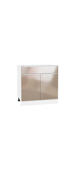 Шкаф нижний с 2-мя дверцами и ящиком Фьюжн, цвет: Gallant | Акрилит, Gallant