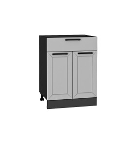 Шкаф нижний с 2-мя дверцами и ящиком Глетчер, цвет: Гейнсборо Силк