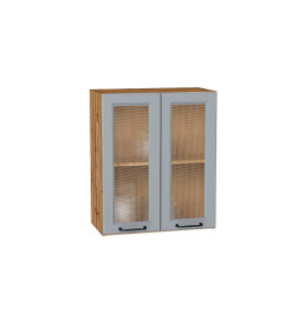 Шкаф верхний с 2-мя остекленными дверцами Ницца, цвет: Magnum